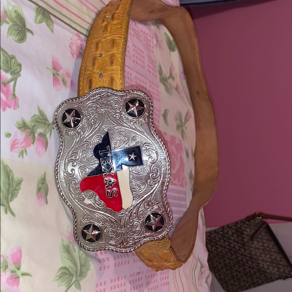 TEXAS leather belt